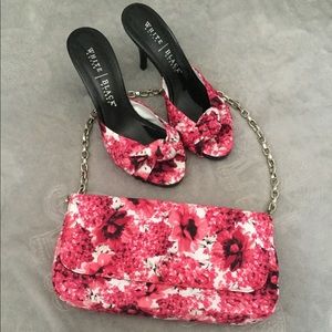 White House Black Market floral pumps